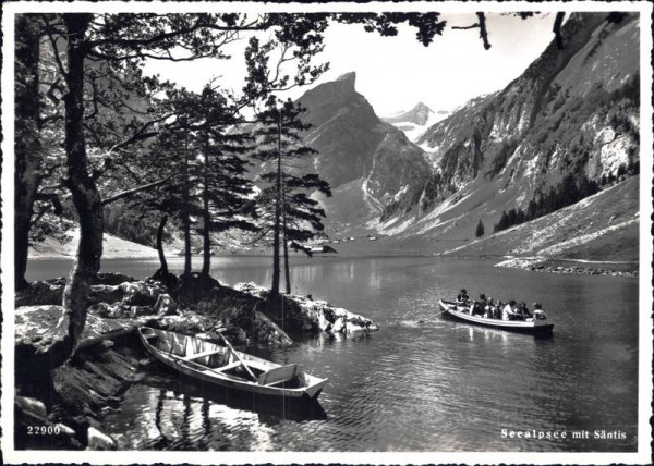 Seealpsee mit Säntis Vorderseite
