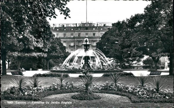 Genève - Fontaine du Jardin Anglais Vorderseite