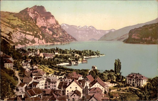 Weesen mit Leistkamm und Alvierkette Vorderseite