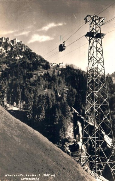 Nieder-Rickenbach. Luftseilbahn Vorderseite