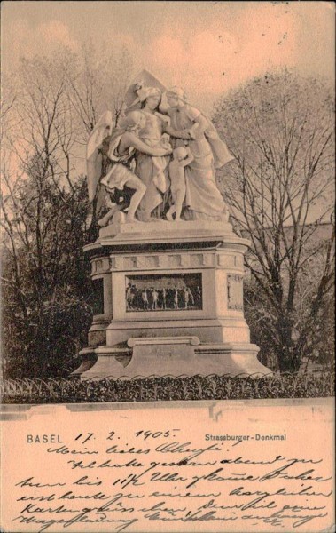 Basel - Strassburger-Denkmal Vorderseite