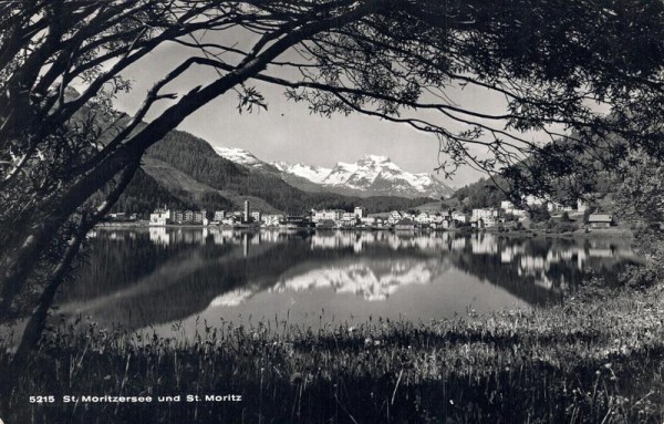 St. Moritzersee und St. Moritz Vorderseite