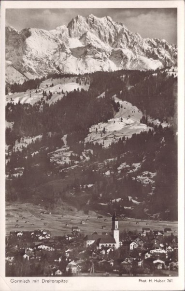Garmisch mit Dreitorspitze