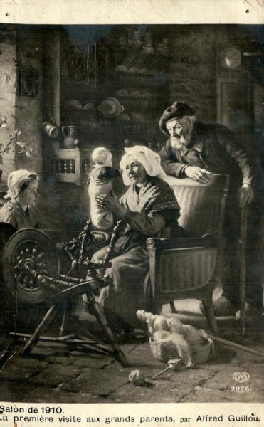 la première visite aux grands parents, Alfred Guillou Vorderseite