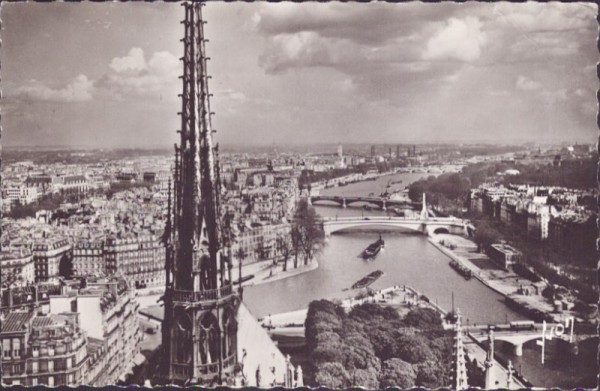 Vue panoramique prise de Notre-Dame, Paris