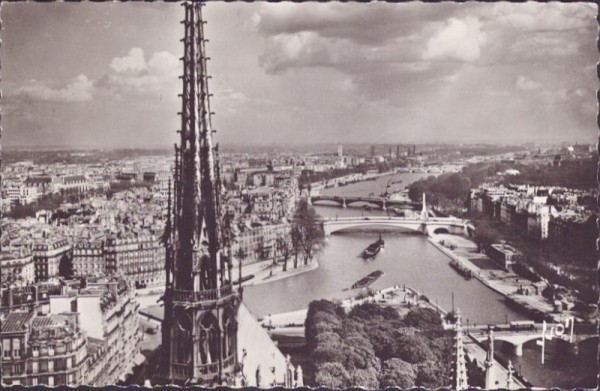 Vue panoramique prise de Notre-Dame, Paris