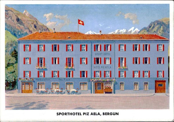 Bergün, Sporthotel Piz Aela Vorderseite