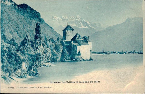 Château de Chillon et la Dent du Midi Vorderseite