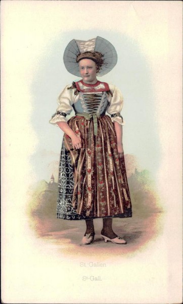 St. Gallen, Tracht Vorderseite