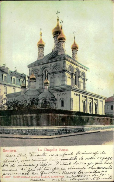 Genève. - La Chapelle Russe. Vorderseite
