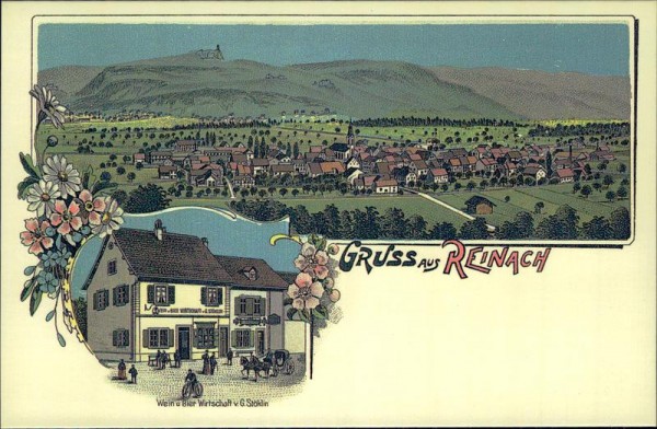 Gruss aus Reinach, REPRODUKTION Vorderseite