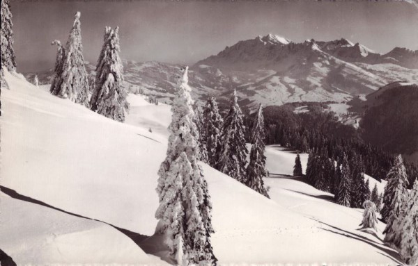 Tanzboden-Skigebiet Blick gegen Säntis