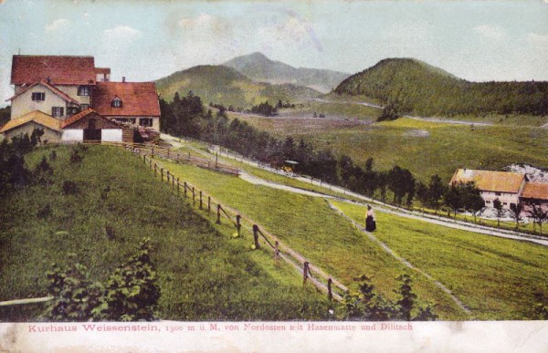 Kurhaus Weissenstein 1300m von Nordosten mit Hasenmatte und Dilitsch