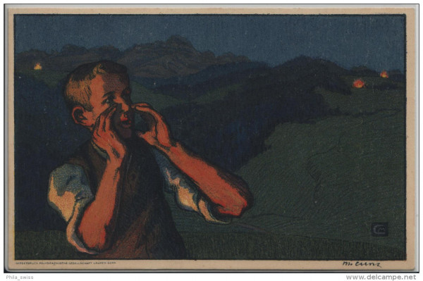 Bundesfeier Karte 1919 - Fete National - Festa Nazionale - Gottfried Keller No. 27