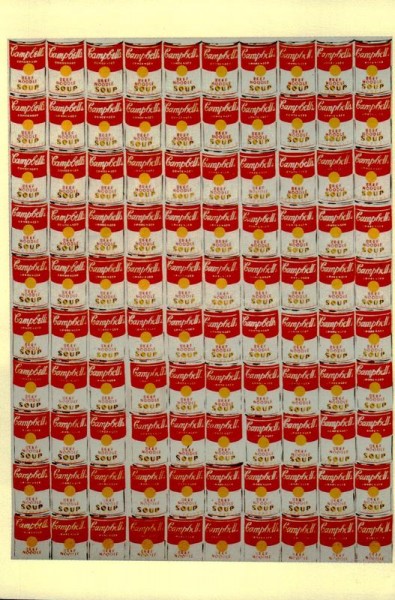 "100 Cans. of Campbells Beef Noodle Soup", Andy Warhol (N.Y.C.) Vorderseite