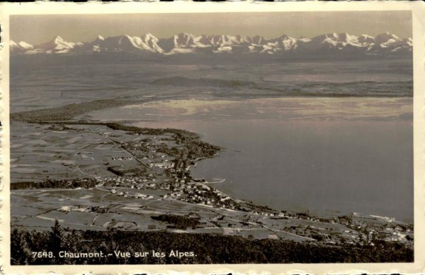 Vue sur les Alpes, Chaumont Vorderseite