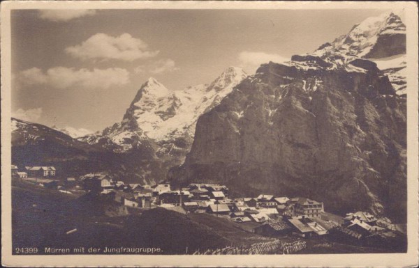 Mürren mit der Jungfraugruppe
