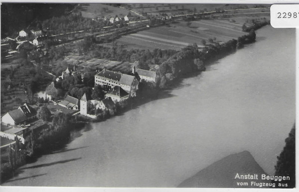 Anstalt Beuggen vom Flugzeug aus