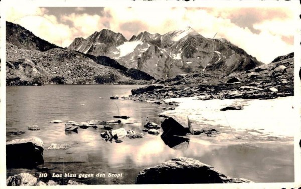 Lac Blau gegen den Scopi Vorderseite