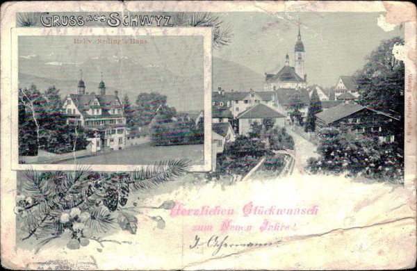 Gruss aus Schwyz Vorderseite