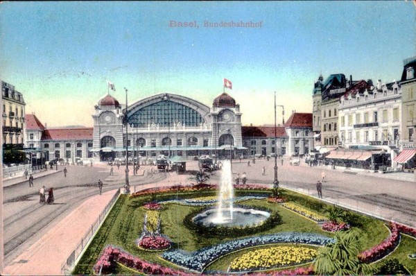 Basel - Bundesbahnhof Vorderseite