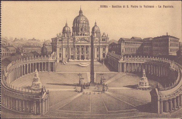 Roma - Basilica di S.Pietro in Vaticano - La Facciata
