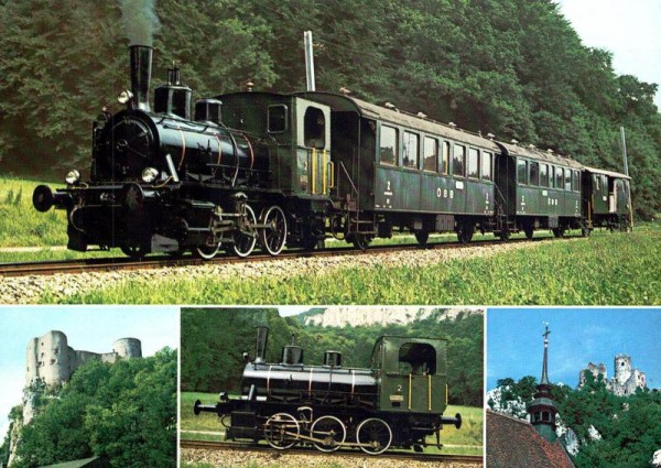 Dampfzug Chluster-Schnägg Lokomotive E3/3 Nr. 2 Vorderseite