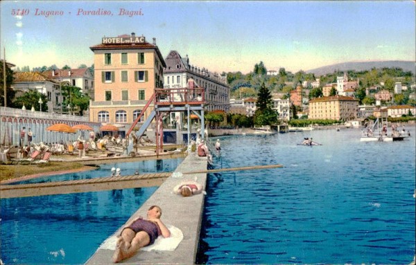 Lugano - Paradiso, Bagni. Vorderseite