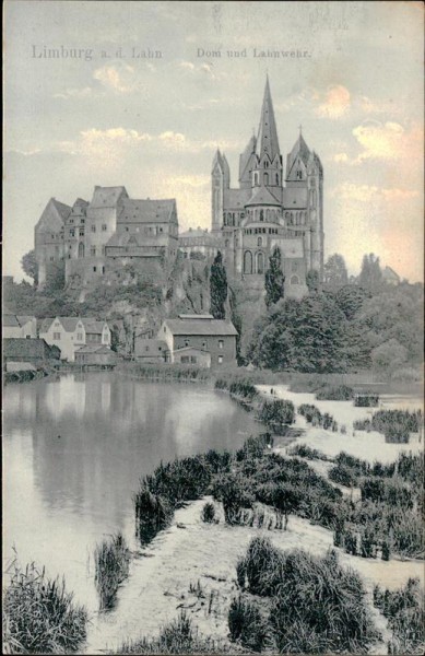 Limburg - Dom und Lahnwehr Vorderseite