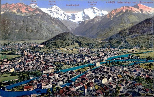 Interlaken und Unterseen Vorderseite
