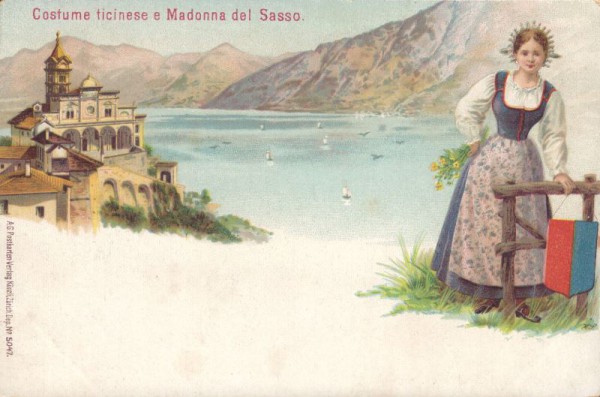 Costume ticinese e Madonna del Sasso