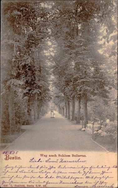 Berlin, Weg nach Schloss Bellevue Vorderseite