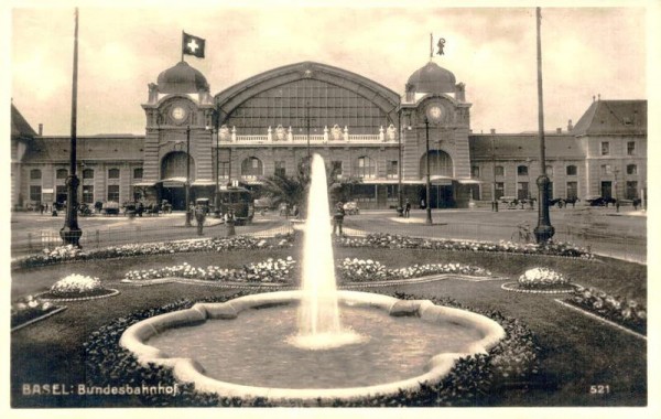 Basel - Bundesbahnhof Vorderseite