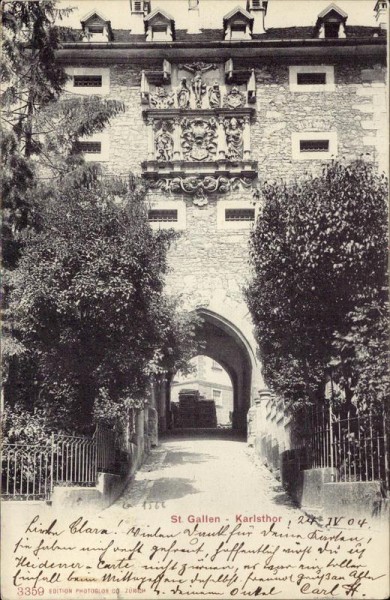 St. Gallen, Karlsthor Vorderseite