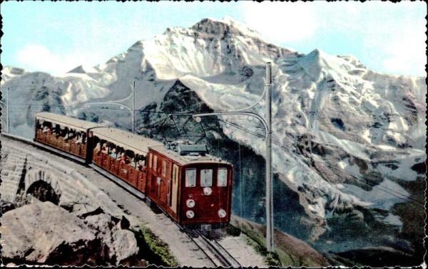 Schynige Platte-Bahn mit Jungfrau Vorderseite