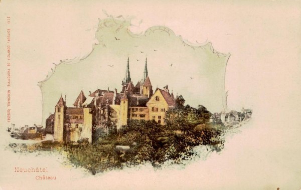 Neuchatel, Chateau Vorderseite