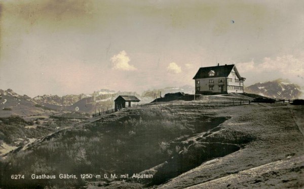 Gathaus Gäbris mit Alpstein Vorderseite