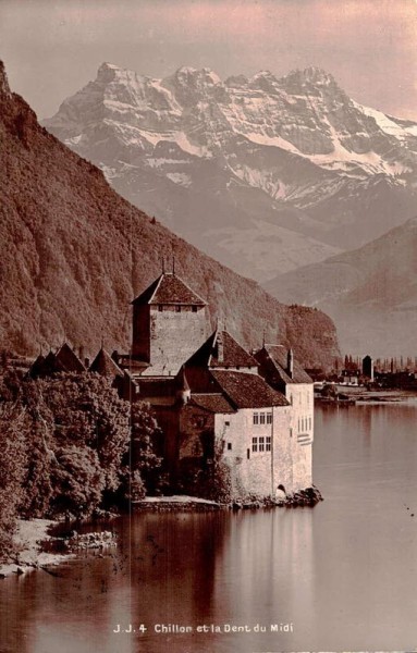Chillon et la Dents du Midi. 1914 Vorderseite