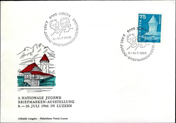 Luzern, 2. Nationale Jugend-Briefmarken-Ausstellung 1966 Vorderseite