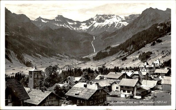 Adelboden (1356 m) Wildstrubel (3253 m) Vorderseite