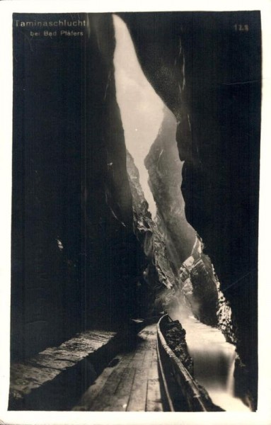 Taminaschlucht bei Bad Pfäfers. 1939 Vorderseite