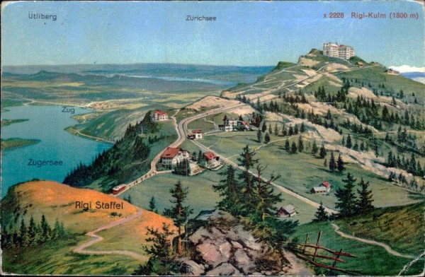 Rigi-Kulm (1800 m) Vorderseite