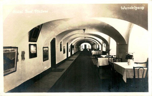 Hotel Bad Pfäfers, Wandelgang Vorderseite