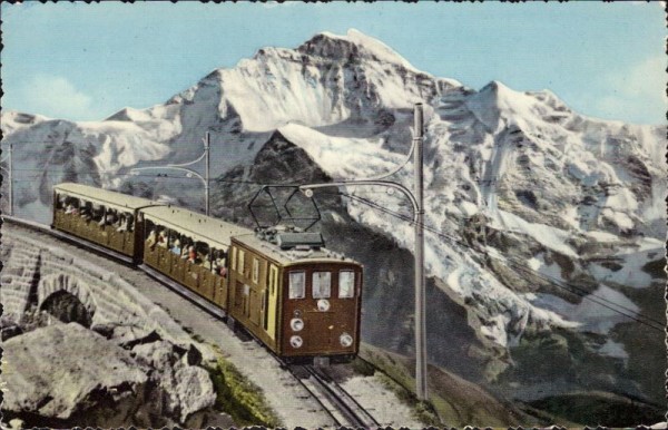 Schynige Platte - Bahn mit Junggfrau
