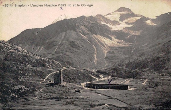 Simplon, L'ancien Hospice et le Collège Vorderseite