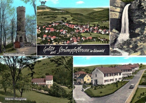 Grüsse aus Strümpfelbrunn im Odenwald Vorderseite
