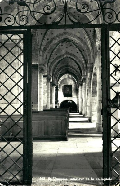 St. Ursanne, intérieur de la collégiale Vorderseite