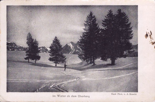 Im Winter ob dem Oberberg.1911