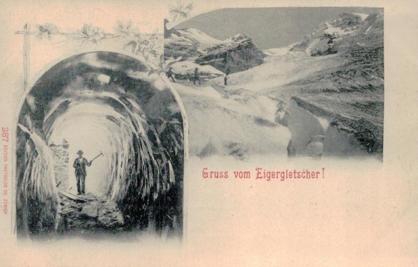 Gruss vom Eigergletscher Vorderseite