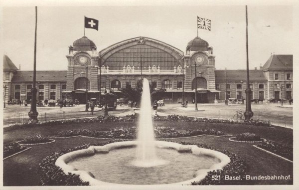 Basel - Bundesbahnhof Vorderseite